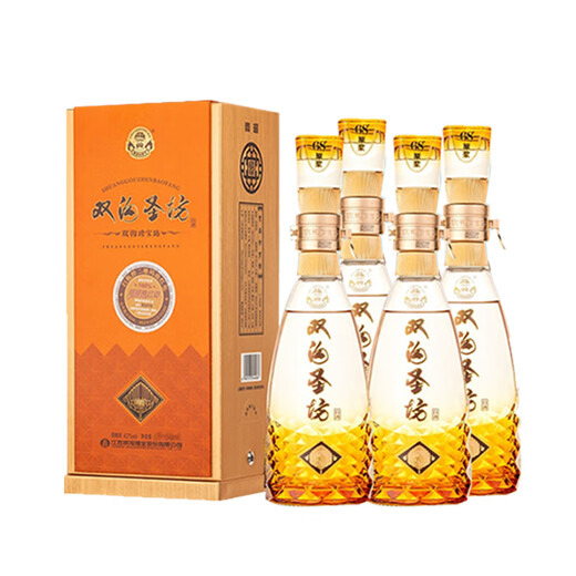 
Shuanggou Zhenbaofang Shengfang (1000+50) ML*4/box of strong fragrance white wine 52 degrees 1050mL 4 bottles Whole box of Zhenbaofang Shengfang