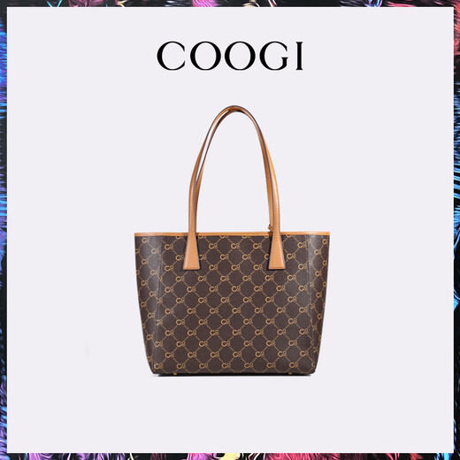 COOGI bag women's light luxury brand women's crossbody handheld tote bag women's Valentine's Day birthday gift for girlfriend and wife brown one size