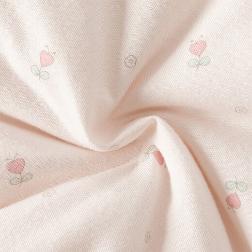 DAVE&BELLA baby quilted jumpsuit 100-day baby clothes antibacterial and anti-mite newborn crawling clothes winter new toddler pajamas flower print ready stock 59cm (recommended height 52-59cm)