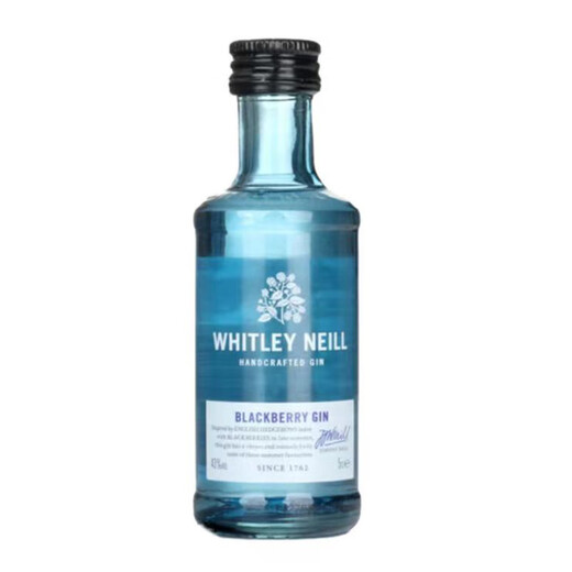罗曼湖威士忌 伏特加小瓶酒版便利店调酒鸡尾酒 惠特利尼尔黑莓味金酒50ml*1瓶