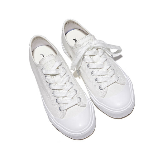 飞跃（Feiyue）帆布鞋男女款2024冬季新款低帮纯色运动休闲鞋子透气百搭情侣板鞋 白色 40