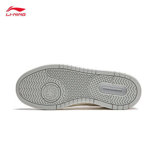 Li Ning Yuebai 2.0 | Men's and women's sneakers, low top, soft, resilient, breathable, white shoes, autumn and winter casual sports shoes, off-white (275 men's style)-1 42