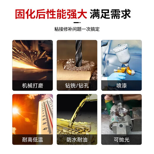 威卡固/VIKAGU 钢质金属修补剂碳钢合金钢不锈钢铸件缺陷磨损修补修复剂VGR828 500g/组