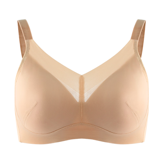 Bu Mei Glossy Prosthetic Breast Bra Postoperative Special Underwear Women's Fake Breasts Fake Breasts Light Breathable Bra 2001 Nude Skin Color 85B