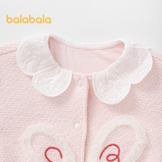 Balabala Kinderjacke Mädchen Top Herbst Baby Kleidung Süße Pink A61315 100 cm