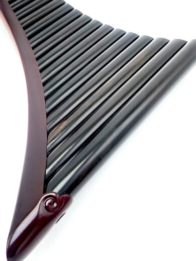 Youyyou Ebony Panflute Professional Performance Master Collection Collection Pure Pure Handmade 22/25 Tube G / C Instrument de guéris