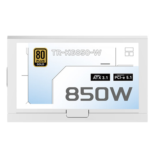 Thermalright(利民) 额定850W TR-KG850-W ATX3.1电源 金牌电源 原生PCIE5.1全模组电源 日系主电容 14CM小电源