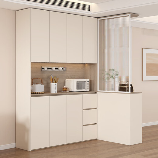
Yanxi cream medieval style corner side cabinet foyer cabinet integrated screen partition cabinet living room hall cabinet can be customized G329 style 11978 light with track socket