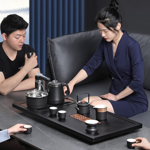 Shangyanfang tea set with tea tray all-in-one fully automatic high-end home office tea table kung fu tea making set complete set