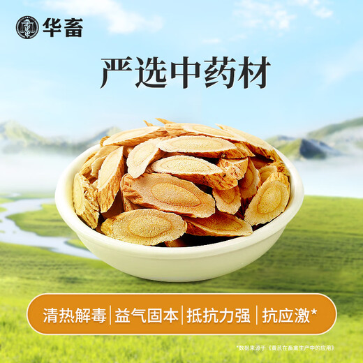 Huazhu Veterinary Astragalus Polysaccharide Crude Extract Cold Pig Cattle Sheep Chicken Virus Immunity Feed Additive 1 Bag Buy 2 Song 1 Astragalus Granules 500g
