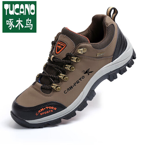 
Woodpecker official new men's shoes winter sports shoes casual breathable outdoor shoes waterproof and non-slip travel shoes men's thick-soled hiking shoes 14088h standard single shoes military green brand high-end flagship 36