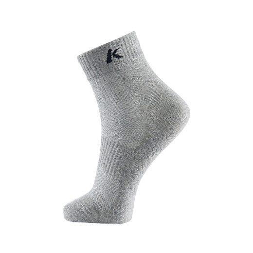 Kawasaki Les nouvelles chaussettes d'entraînement de badminton de Kawasaki sont des chaussettes de sport douces, douces pour la peau, absorbant la transpiration et respirantes, de course professionnelle et résistantes à l'usure B6344 gris*1/noir*2 3 paires