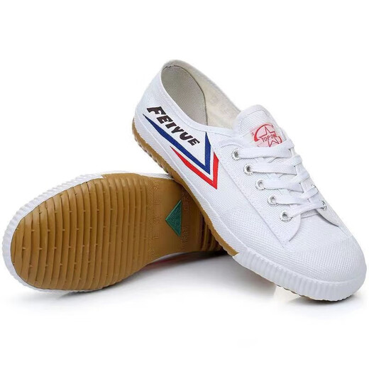 Feiyue 24 new style Dabowen canvas shoes men's shoes body test shoes women's shoes low-top cloth shoes track and field shoes martial arts shoes low-top comfortable white 42
