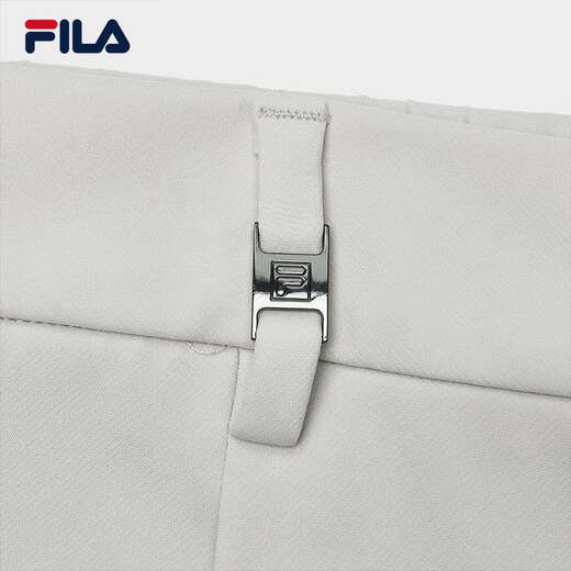 FILA Huang Jingyu same style Fila men's woven pants business casual straight pants casual pants men Yunwu gray-GY 180/88A/XL