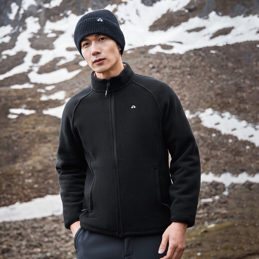 Pathfinder fleece jacket for men in autumn and winter, polar fleece jacket, thickened stand-up collar, outdoor sports hiking warm clothing