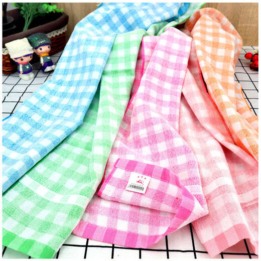 Shanghai Full Pure Cotton 1048 Лето Мерсеризованное лицо полотенца Лицо для ванны с быстрым оленем бренд полотенце для полотенец для взрослого клетки для взрослого клетки Тонкий стиль 2 быстро олени 1048 Мерсеризованный полотенце Случайные разные цвета 84x35см