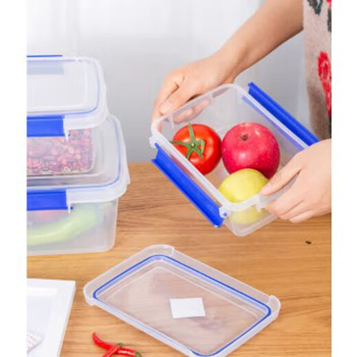 Baisheng Niu Große frische Kassette mit Deckelhotel Küche gefrorener Lebensmittelablagerungsbox transparent frische Kassette Rechteckige Plastikbox (High-End 9926 (10 Liter) Ein-teilige Packung