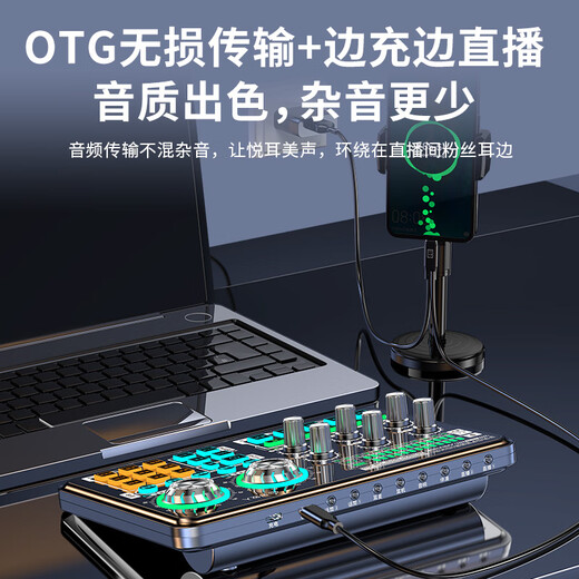 Good Shepherd sound card live broadcast equipment full set sound card singing special microphone microphone K song artifact anchor professional with recording condenser microphone mobile phone computer external voice changer