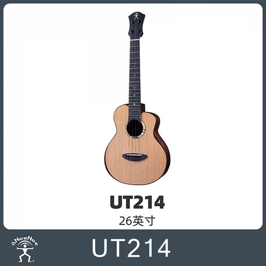 
Rainbow Man UT214 series full single red pine ukulele small guitar professional finger-prone electric box aNueNue 26-inch UT214 red pine bird original sound model