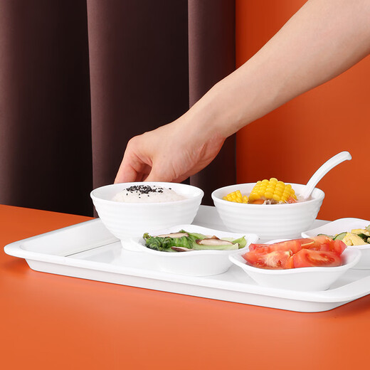 JOBO commercial A8 melamine rice bowl 5-inch 10-pack soup bowl fast food canteen rice bowl