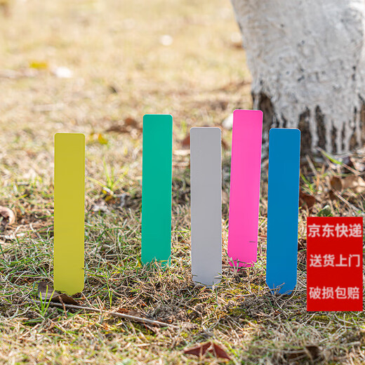 Shipton plastic waterproof succulent bonsai ground brand gardening label one-word seedling flower pot flower name label white 20*3 (100 sheets)