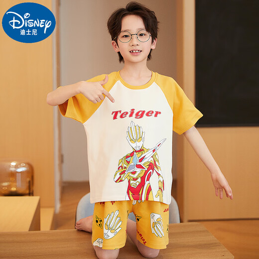 Disney children's pajamas boy Cerro short-sleeved 2025 new summer pure cotton baby boy home clothes medium large children thin N682 Brae chooses armor form [new style] 170 10 sizes [103-112cm/40Jin [Jin equals 0.5 kg]]