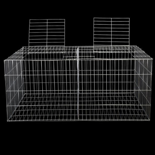 Yuhualuo rabbit cage extra large rabbit cage household rabbit cage household chicken cage household number breeding cage 1 meter * 60 * 4 70 * 40 * 30 double doors including buckle foot pads pliers