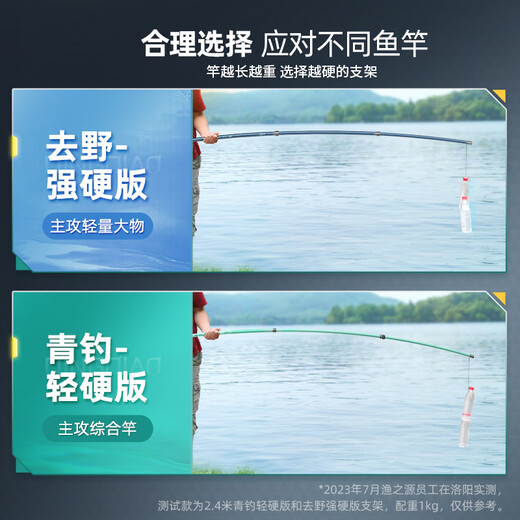 The source of fishing goes to the wild fort bracket for fishing carbon fishing rod rack, competitive long rod, large object rack, fishing chair and fishing box special 1.1m [Light and hard version, suitable for comprehensive rods]