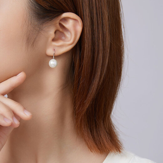 Queen of Pearls 10-11mm freshwater pearl earrings simple and versatile pearl earrings birthday gift for women