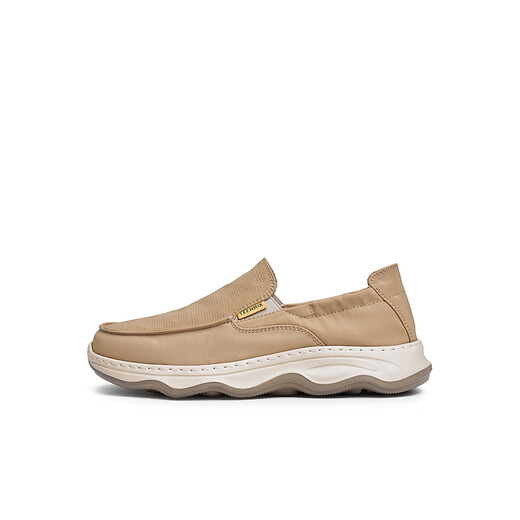 Tianmeiyi Schuhe Herrenschuhe Mall gleich bequeme faule Leinwandschuhe für Herren -Stoffschuhe 2025 Sommer Aprikosenfarbe 42