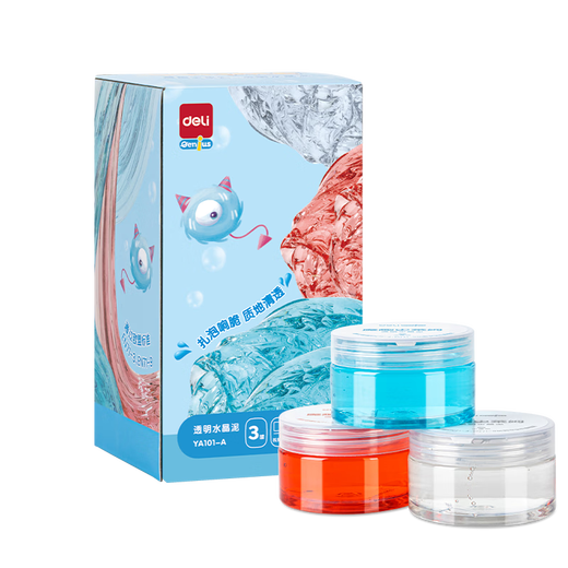 Deli Kristall Schlammschleimfarbe Schlamm Schlamm gefälschter Wasserschaum Kleber Kinder Jungen und Mädchen Spielzeug Geburtstagsgeschenk Ya101-A
