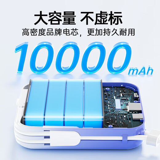 烁盟 随身wifi免插卡便携式无线wifi6 5ghz无限流量全国通用2025款移动wifi热点三网通流量卡 绝绝紫【22.5W快充】网速可达150M+1W毫安