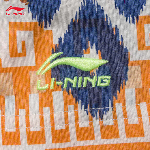 Li Ning Teenager Suit Men's Sports Sports Series de tendencias de algodón cómodo Camisa cultural de manga corta y de manga corta YHST109