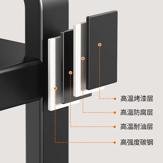 Nifeng kitchen storage rack telescopic microwave oven rice cooker storage rack household multi-functional countertop appliance storage rack double layer bold telescopic 38-64cm fully equipped
