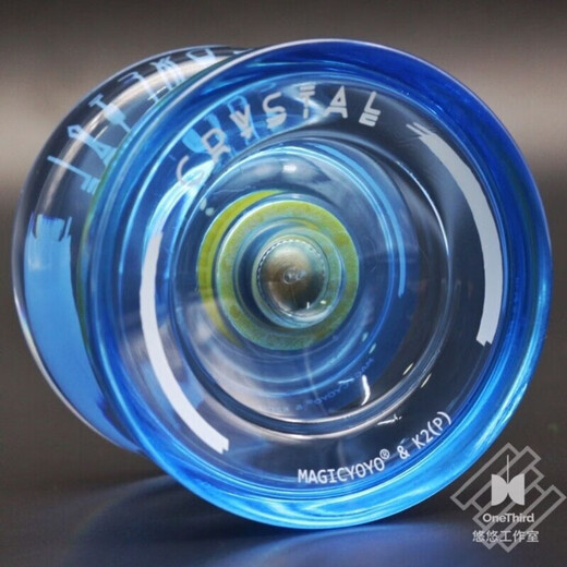Wanli Anfänger Yo-Yo K2 Plastikkristall Yo-Yo Professional Fancy Competition Magic Yoyo Kinder Dead Sleep-Blue Pink Gradient