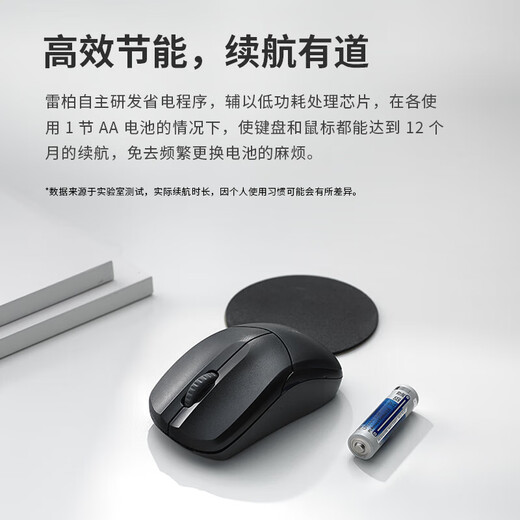 雷柏（Rapoo）X1800Pro无线键鼠套装商务办公光学鼠标键盘 白色（鼠标+键盘套装）