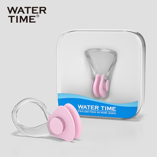 WATERTIME swimming nose clip diving beginners comfortable non-slip anti-choking professional training adult and children earplugs swimming equipment Azure One Size