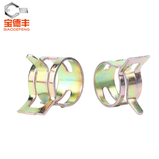 
Baodefeng elastic clamp steel belt hoop spring steel clamp hand pinch hose water pipe oil pipe hose manganese steel clamp Q673 M16x10x1 (20 pieces)