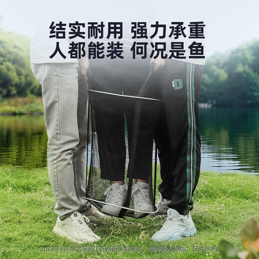 Source of Fishing New Fish Protector Special for Wild Fishing New Fishing Net Bag Black Pit Live Fish Bag Fishing Protector for Small Fish Households Rubberized Anti-hanging 40cm 2.5m Recommended for Wild Fishing Multifunctional Fish Protector-Send Blocking Needle