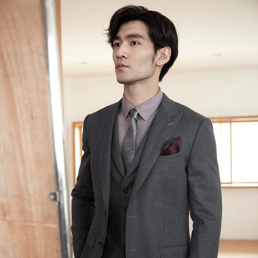 VICUTU suit top men's comfortable and trendy business commuting and travel casual suit gray 170/92B