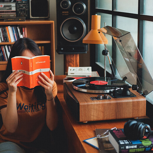 Syitren record player PARON vinyl record player syitren vinyl record player gramophone audio turntable player walnut color