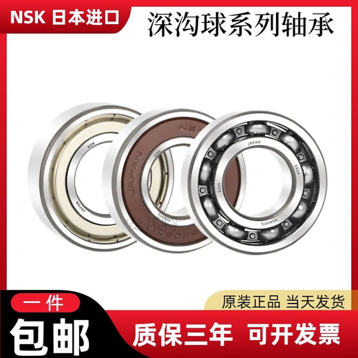NSK Original Imported Japanese Roulements 6200 6201 6202 6203 6204 6205 6206ZZ DDU 6216ZZ (sceau de couverture de fer) Autres