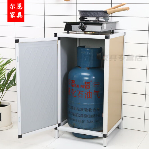 Erliang gas stove cabinet gas stove cabinet cupboard home kitchen cabinet storage cabinet assembly cabinet simple meal If you need other specifications and sizes, please consult customer service 6 doors or more