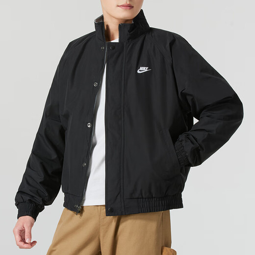 耐克（NIKE）YY胜道体育 2024冬男梭织潮流时尚百搭运动休闲夹克 FZ0657-010 黑色 M