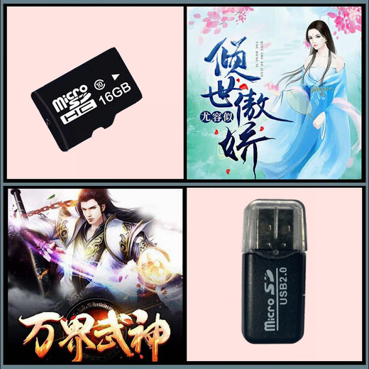 有声小说MP3内存卡TXT电子书热门玄幻评书故事手机音响用储存TF卡 套餐D恐怖小说系列3890集16/ 标配