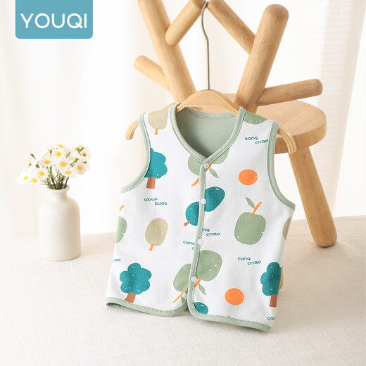 Youqi bébé printemps et ventre d'automne hommes et femmes gilet bébé clip de cheval à l'extérieur de la veste en quatre saisons d'automne des enfants des deux côtés