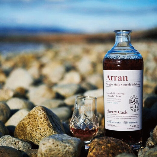 艾伦单一麦芽苏格兰威士忌Arran700ml礼盒装原装进口洋酒 艾伦博帝佳雪莉桶礼盒装700ml