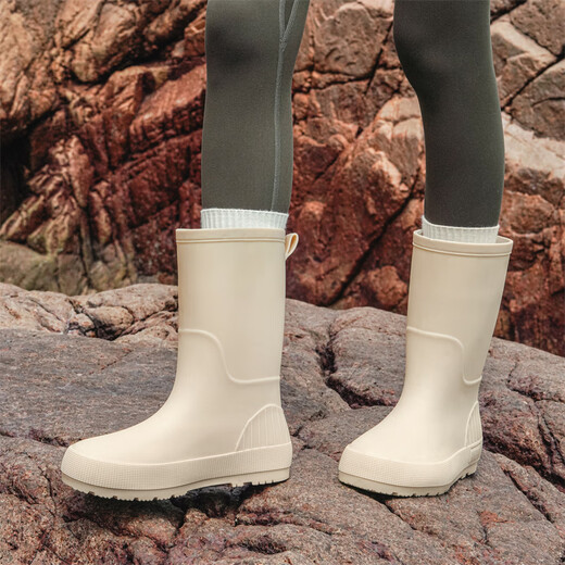 Footoppo Fashion Rain Chaussures Bottes d'eau courte de la femme Chaussures d'eau de pluie Adult Adultanproof