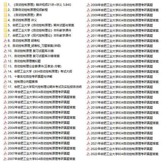 【自营专属图书】2024年合工大834自动控制原理考研真题合肥工业大学8正版 纸质版