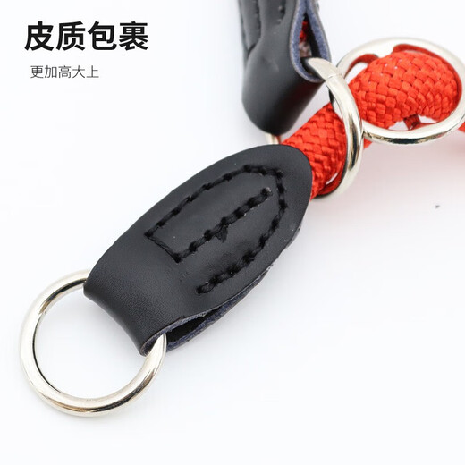 Rongyu Dog Collar P Chain Explosion-proof Tow Rope Medium and Large Dog Golden Retriever Collar Collar Competition Grade P Chain Pet Supplies Black